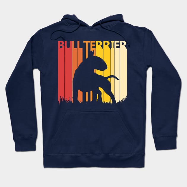 Vintage Bull Terrier Dog Hoodie by GWENT